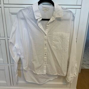 Parker White button down shirt